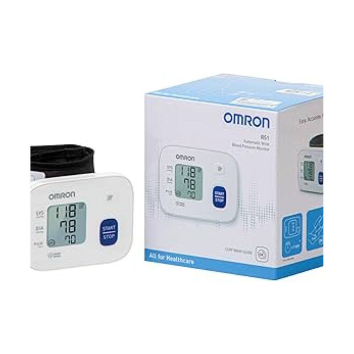 Omron RS1 White Automatic Wrist Blood Pressure Monitor