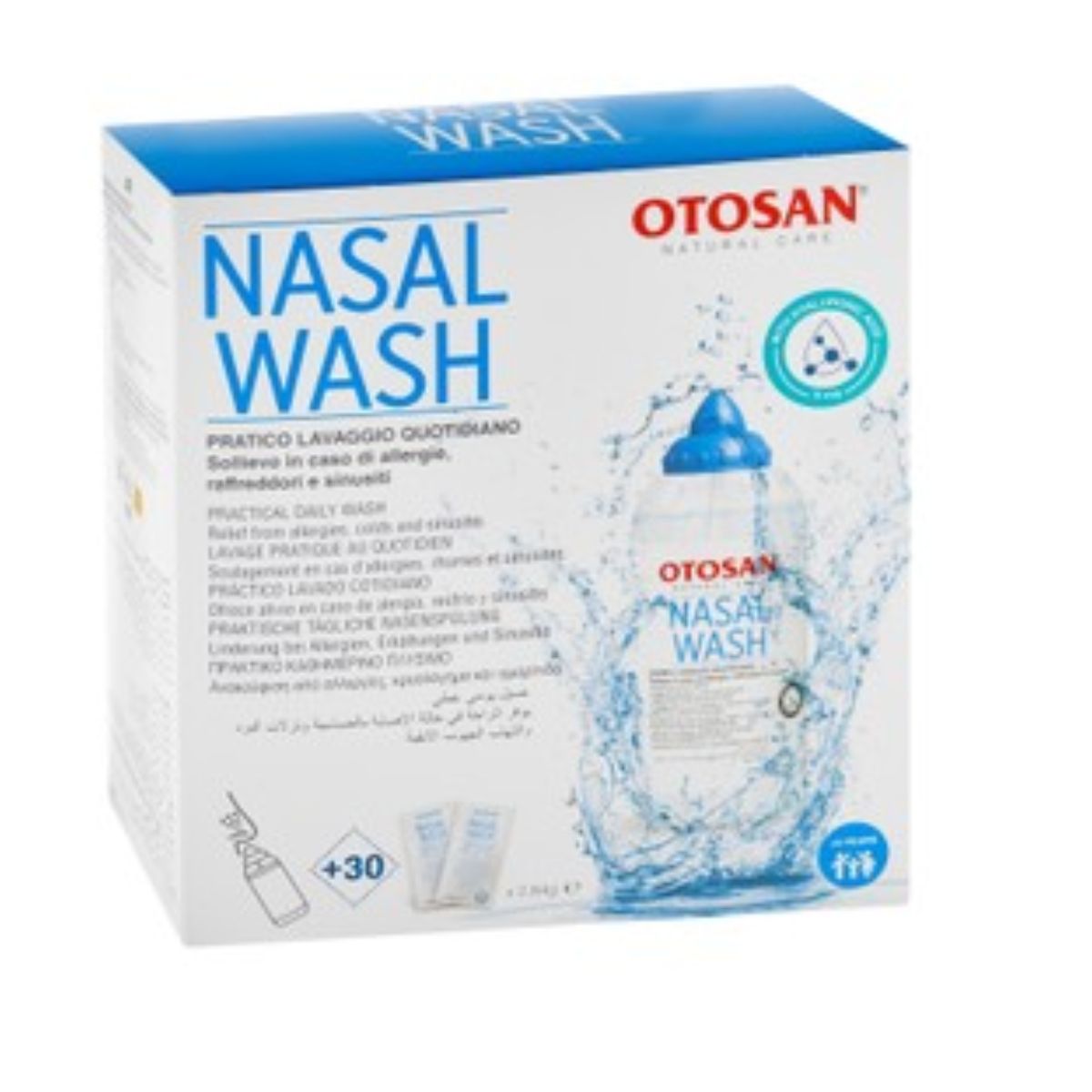 Otosan Nasal Wash Kit with Hyaluronic Acid - preservatives free 1 pack