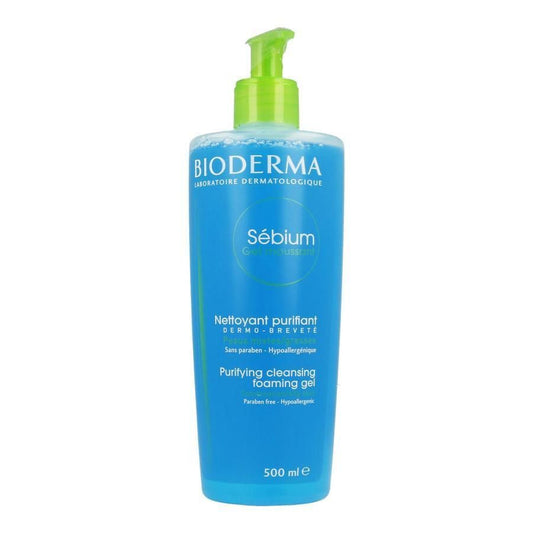 Bioderma Sebium Foaming Gel for Acne & Blemishes Skin Cleansing 500ml
