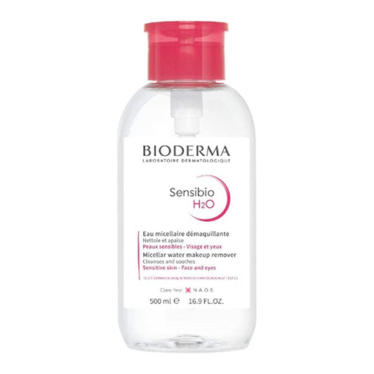 Bioderma Sensibio H2O Micelle Solution Pump for Makeup Remover 500ml