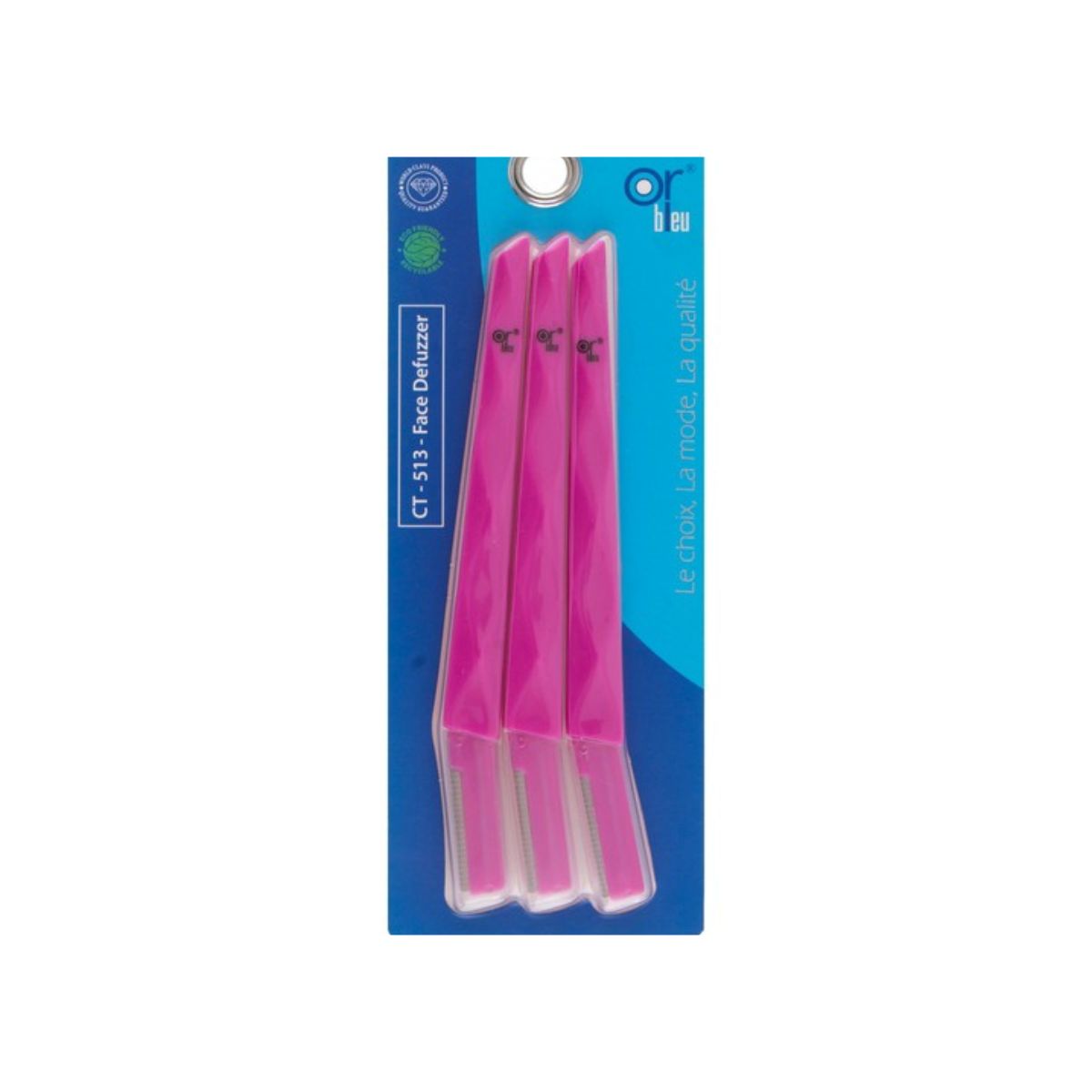 Or Bleu Pink Hair Razors 3 PER PACK
