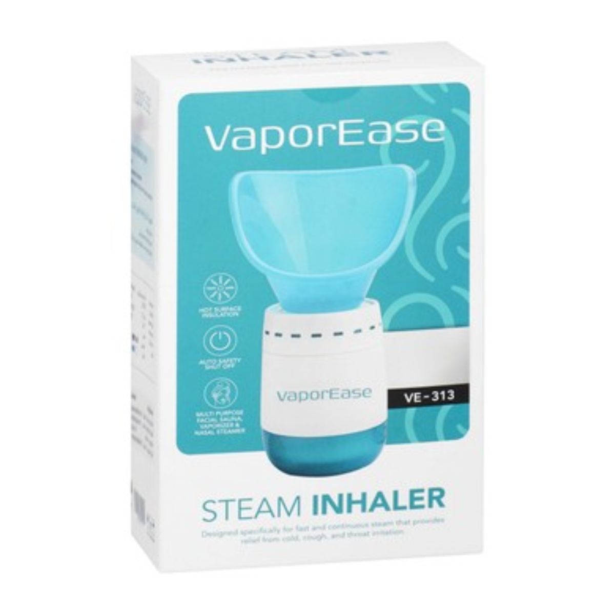 VaporEase 180ml Steam Inhaler - Purple, VE-313